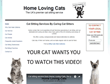Tablet Screenshot of homelovingcats.com